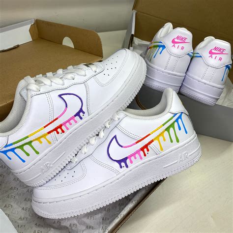 nike air force buntes nike zeichen|Nike Air Force 1 shoes.